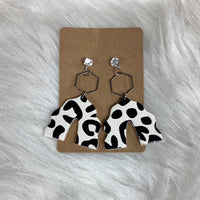 Cow Print Earrings