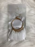 Large Fringe Hoop Earrings