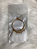 Large Fringe Hoop Earrings