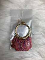 Large Fringe Hoop Earrings