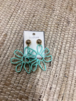 Metal Flower Earrings