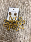 Metal Flower Earrings