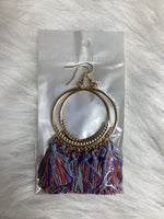 Large Fringe Hoop Earrings