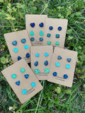 Druzy Stone Earrings Triple Sets