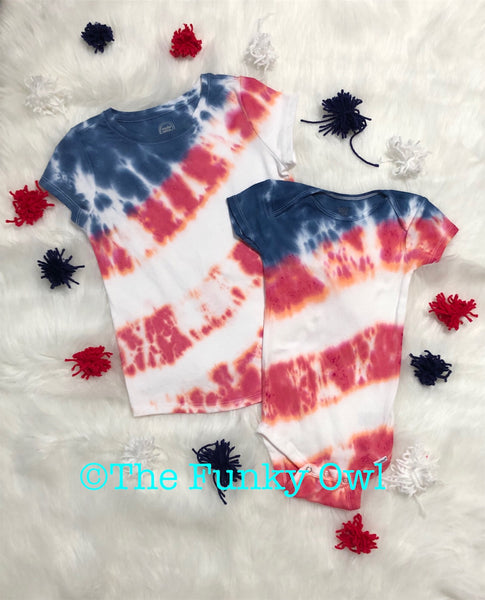 Tie Dye Flag Shirt