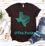 Distressed Teal Texas